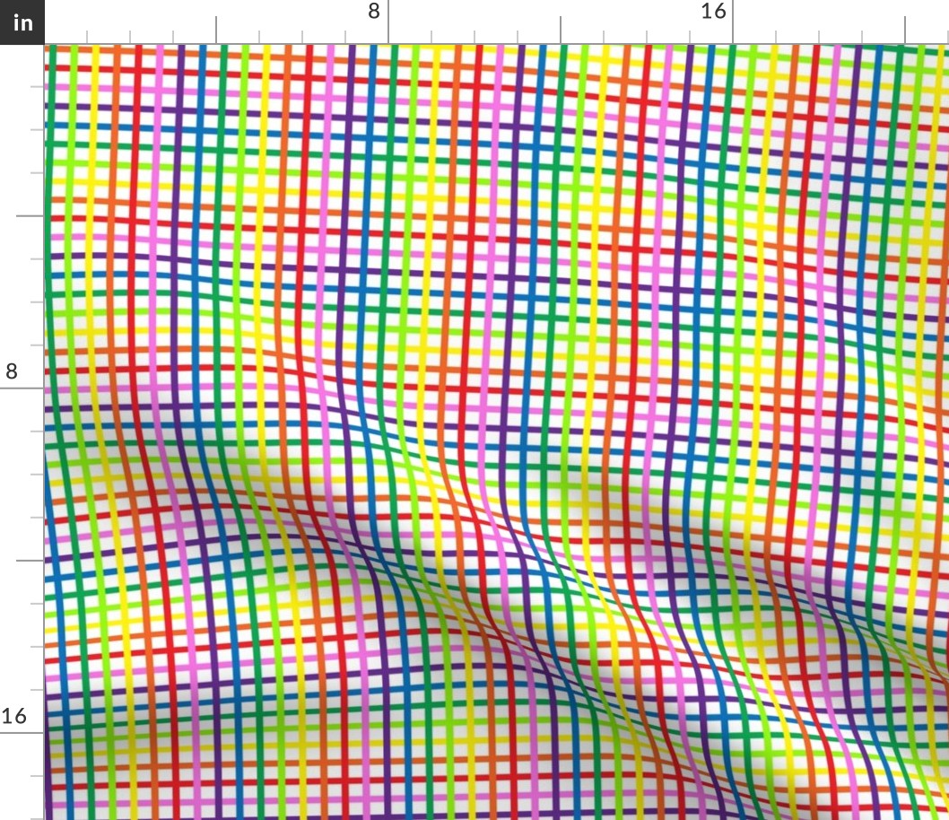 Rainbow Plaid #2