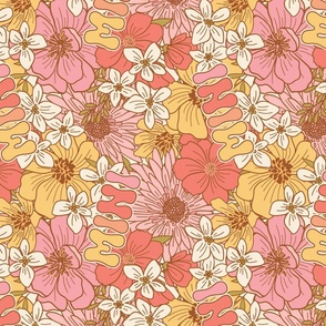 Xanthe Pink Mini Floral Rotated - Large Scale