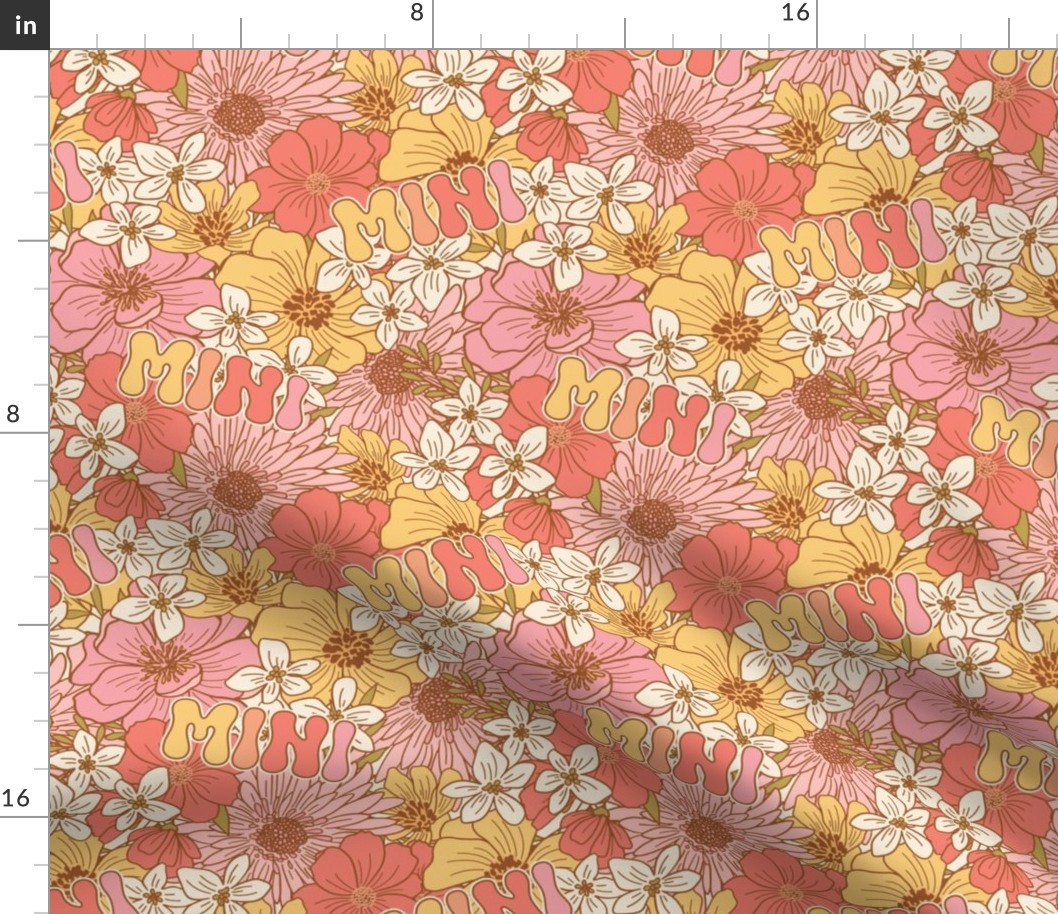 Xanthe Pink Mini Floral -Medium Scale