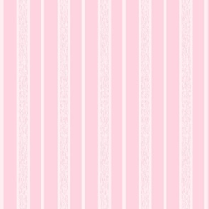 Textured Stripes - Deep Petal & Soft Pink - Medium Scale