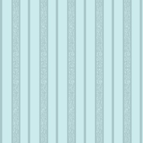 Textured Stripes - Robin's Egg Blue & Teal - Medium Scale