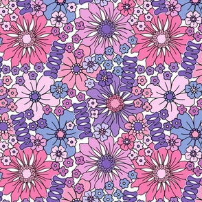 MINI Yesterday Daisy Purple White BG Rotated - XL Scale