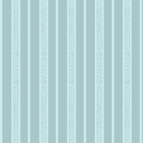 Textured Stripes - Teal and Robin's Egg Blue - Medium Scale