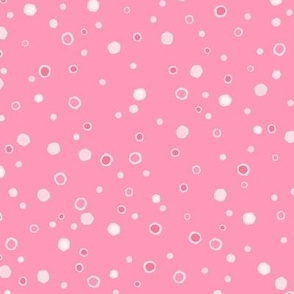 Organic Dots - Deep Petal Pink - Medium Scale