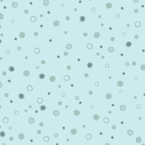 Organic Dots -  Robin's Egg Blue - Medium Scale