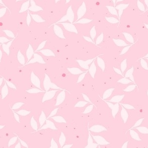 Spring Leaves - Petal Pink - Large Scale
