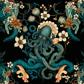 Large Scale, Octopus Chinoiserie