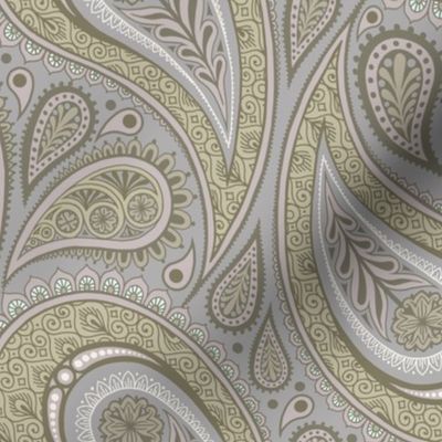 Paisley soft neutral tones