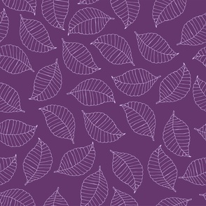 Hydrangea Leaf Pattern - Purple