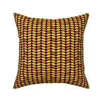 Geometric Pattern: Leaf: Citrus Black (small version)