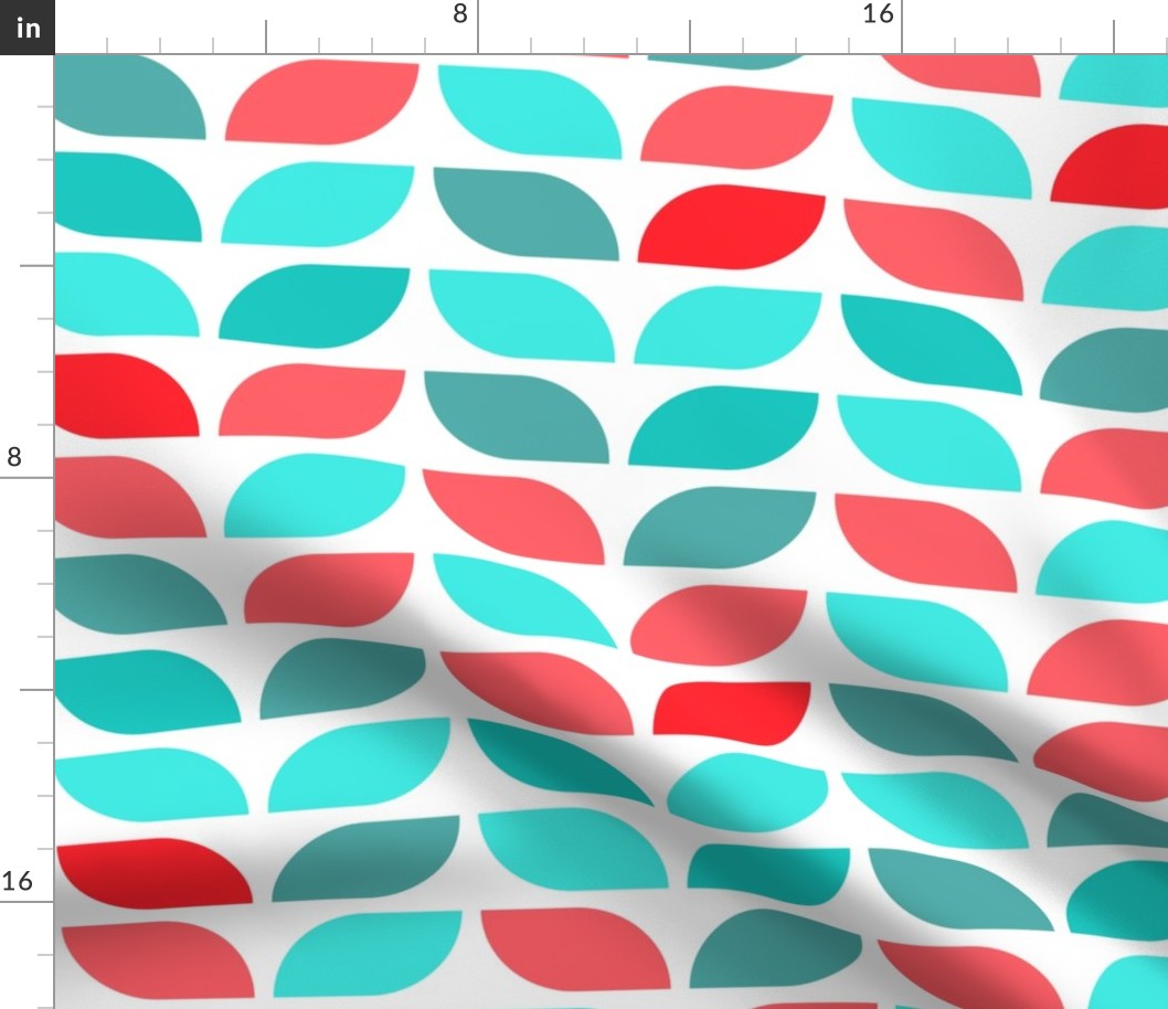 Geometric Pattern: Leaf: Alina White (large version)