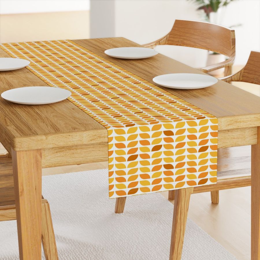 Geometric Pattern: Leaf: Citrus White (standard version)