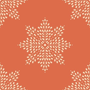 Cream on Orange Doily (large scale)