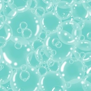 Realistic Teal Bubble