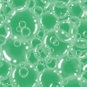 Realistic Bubble in Green