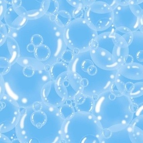 Realistic light blue Bubble