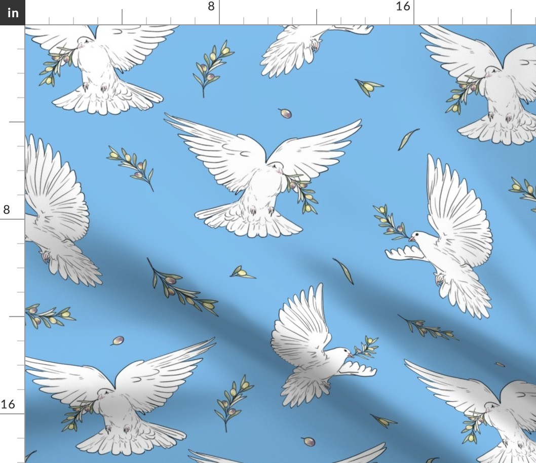 white dove pattern