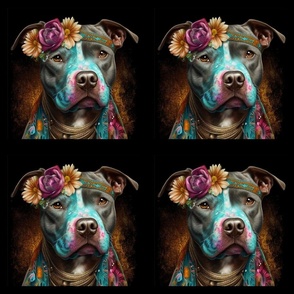 Boho Pit Bull 9 Inch Panel