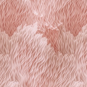 Intricate Organic Coral Texture in Pastel Pink Smaller Scale