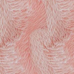 Intricate Organic Coral Texture in Pastel Pink II Smaller Scale