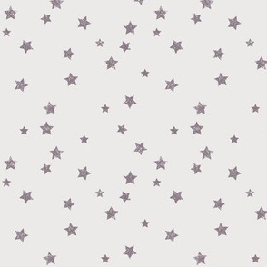 Distressed Stars Dark Grey (Taupe) on pale Grey - Small 