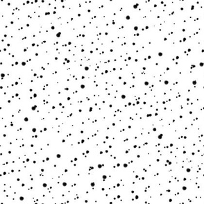 Spatter dots black on white