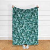 Hawaiian Pineapple Camo - Large Size- Green-Blue Slate