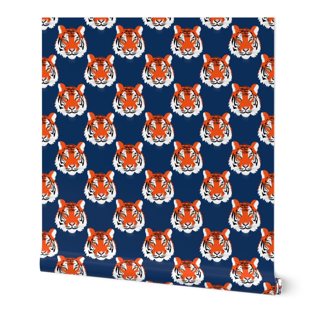 jungle tigers in Orange and Navy