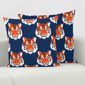 jungle tigers in Orange and Navy