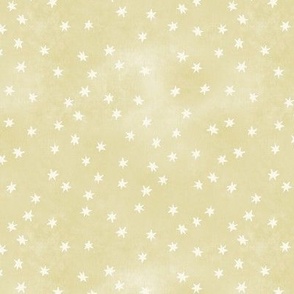 Garden of tiny golden stars (1/4 inch stars)