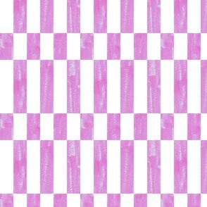tall textured pink white check