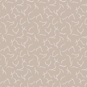 Air Kisses - Meringue On Taupe 