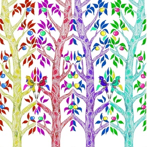 Apple trees multicolors