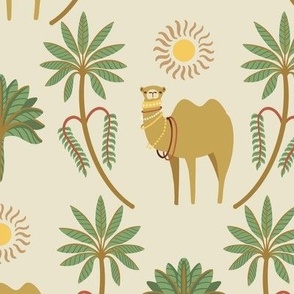 Camels in the desert - Boho Safari - Small Size