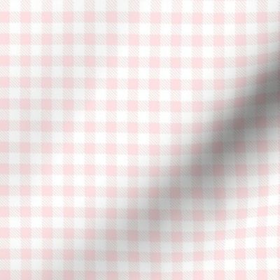 Smaller Scale .5" Squares Gingham Checker in Pale Pink Coordinate for Classic Pooh Collection