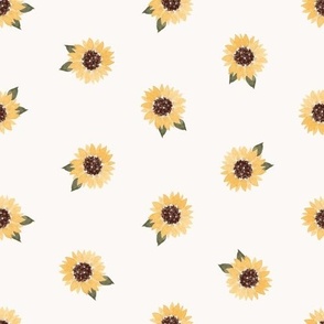 Sunflower Polka Dot in Cream (Medium)