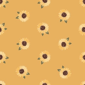 Sunflower Polka Dot in Mustard (Medium)