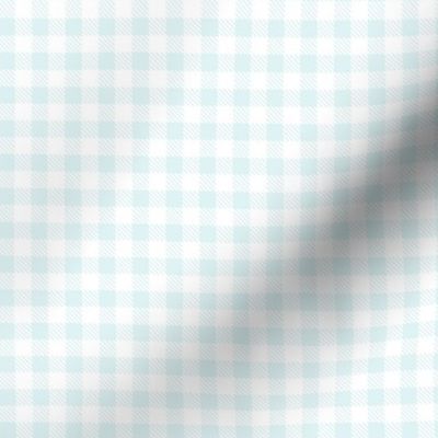 Smaller Scale .5" Squares Pale Blue Gingham Checker Coordinates with Classic Pooh Collection