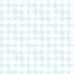 Smaller Scale .5" Squares Pale Blue Gingham Checker Coordinates with Classic Pooh Collection