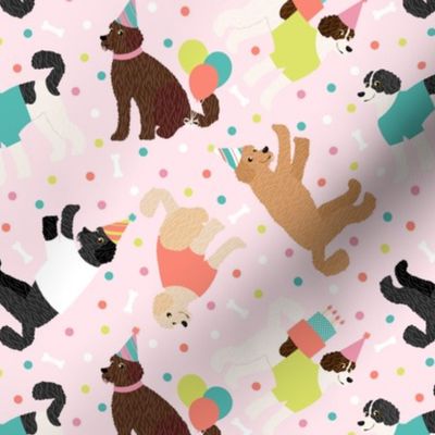 Party Doodle Dogs Pink