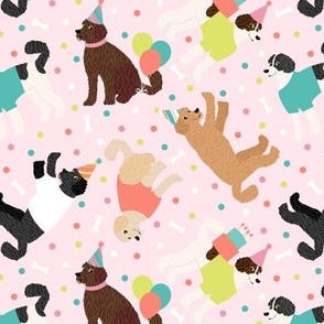 Party Doodle Dogs Pink