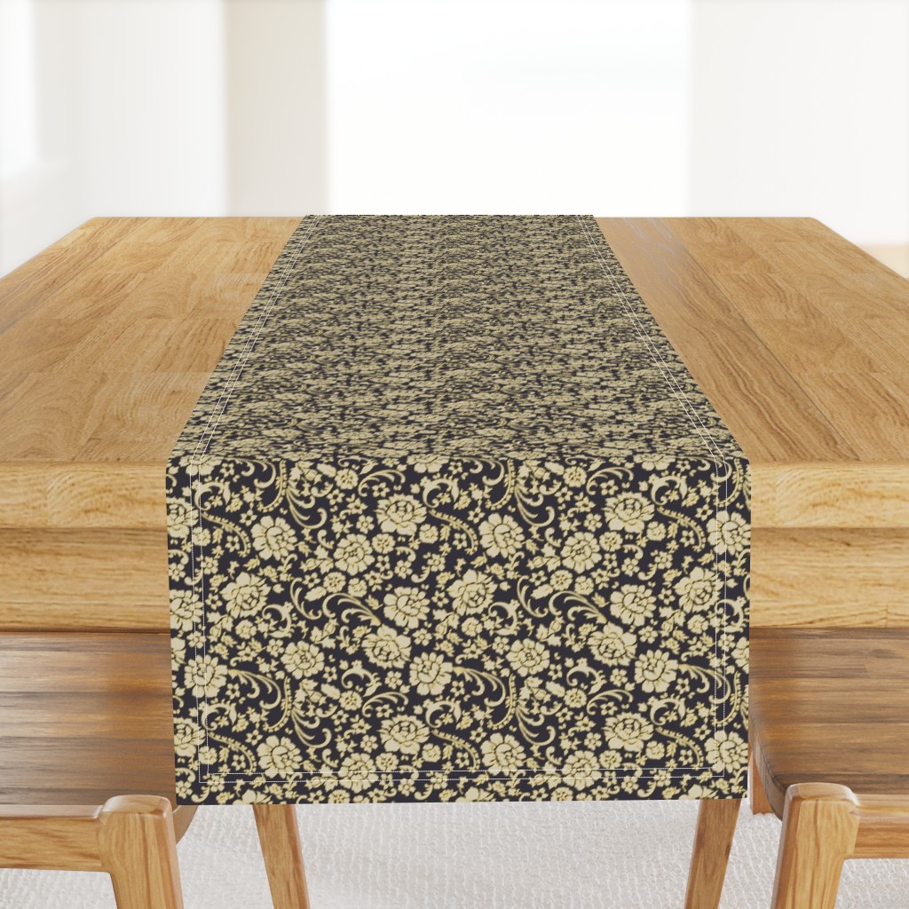 Grand-millennial Silhouette Rococo surface pattern