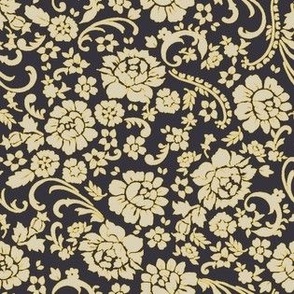 Grand-millennial Silhouette Rococo surface pattern