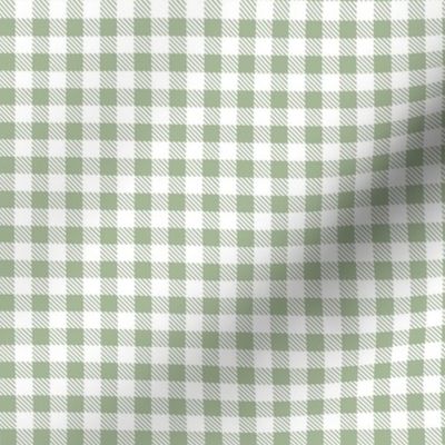 Smaller Scale .5" Squares Sage Green Gingham Checker Coordinate for Classic Pooh Collection
