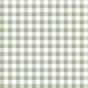 Smaller Scale .5" Squares Sage Green Gingham Checker Coordinate for Classic Pooh Collection