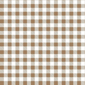 Bigger Scale 1" Squares Tan Gingham Checker Coordinate for Classic Pooh Collection