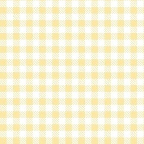 Smaller Scale .5" Squares Soft Golden Yellow Gingham Checker Coordinate for Classic Pooh Collection