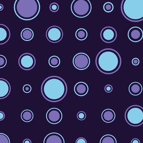 Bubbly Dots (Purple & Blue Dark)