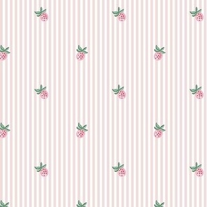 strawberry pinstripes/light pink/small 