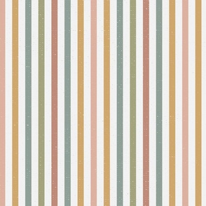 Jumbo - 24" Rainbow Textured Stripes - Colorful Vertical Stripes - Cloud White 